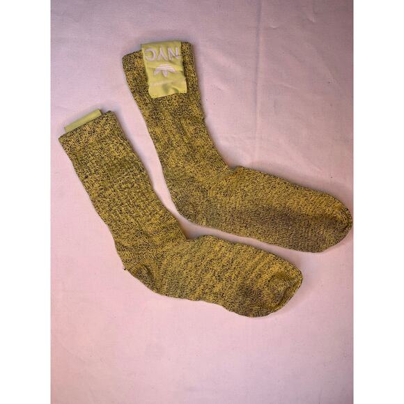 Men's Unisex RARE yellow Adidas Alexander Wang Socks - Picture 1 of 4